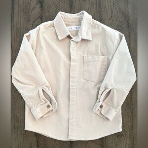 Zara oversized corduroy jacket/ top